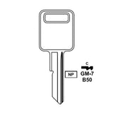 GM Key Blank - B50 / GM-7E