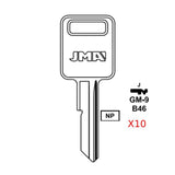 GM Key Blank - B46 / GM-9 (Packs of 10)