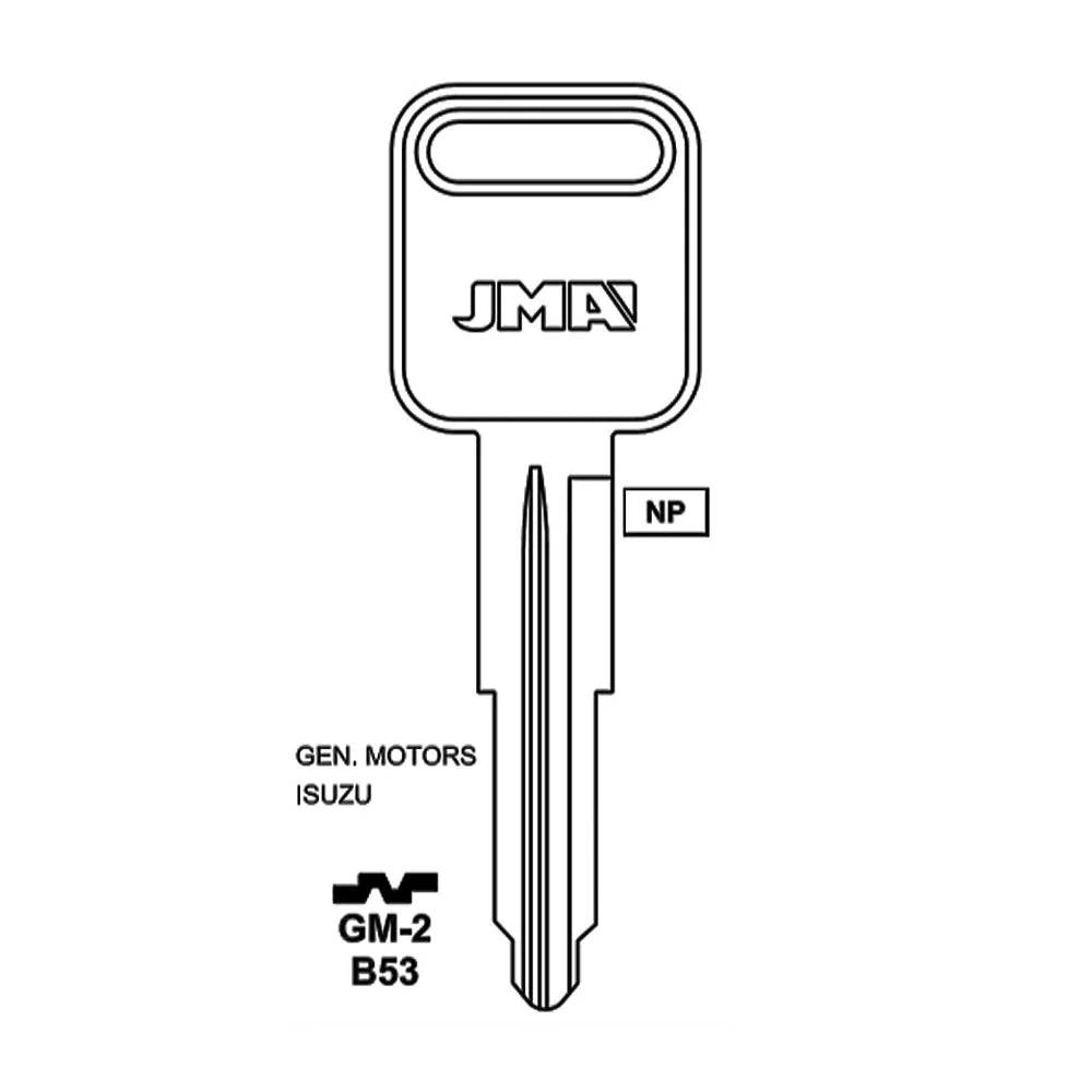 GM Key Blank - B53 / GM-2