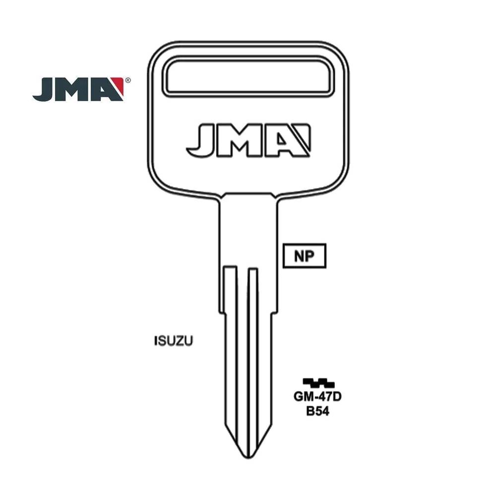 GM Key Blank - B54 / GM-47D