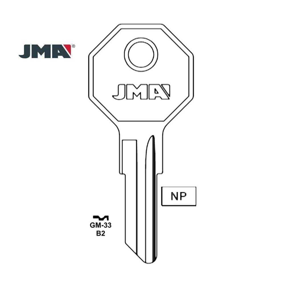 GM Key Blank - H1098M / GM-33