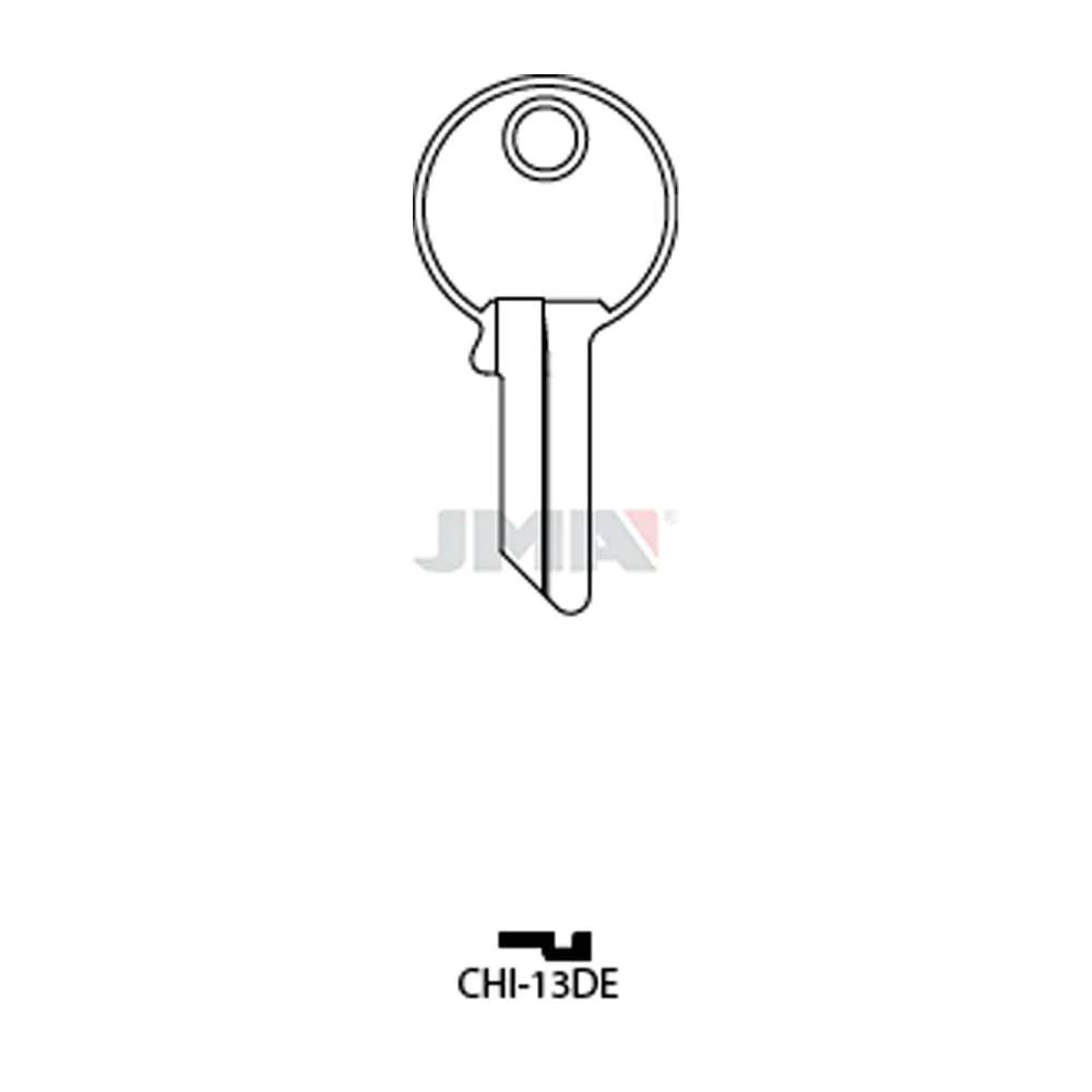 JMA CHI-13DE / CG17 / KP1 / 1041Y Chicago Cabinet Key - Brass