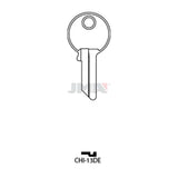 JMA CHI-13DE / CG17 / KP1 / 1041Y Chicago Cabinet Key - Brass