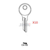 JMA CHI-7DE / AP4 / K104 / 104AM Chicago 6-Wafer Cabinet Key (Pack of 10)