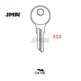 JMA CHI-7DE / AP4 / K104 / 104AM Chicago 6-Wafer Cabinet Key (Pack of 10)