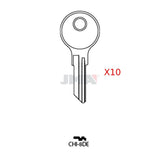 JMA CHI-8DE / AP3 / K103 / 103AM Chicago 6-Wafer Cabinet Key (Pack of 10)