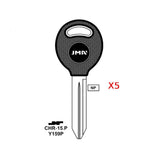 1994 - 2013 JMA Blank Key  for Chrysler Jeep Dodge/ Y159P (Packs of 5)