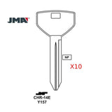 Chrysler Jeep Dodge Mitsubishi Key Blank - Y157 / CHR-14E (Packs of 10)