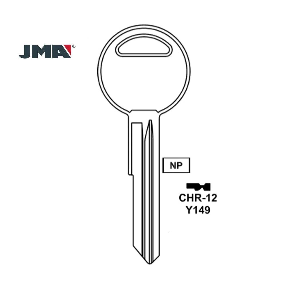 Chrysler Dodge Jeep Key Blank - Y149 / CHR-12E