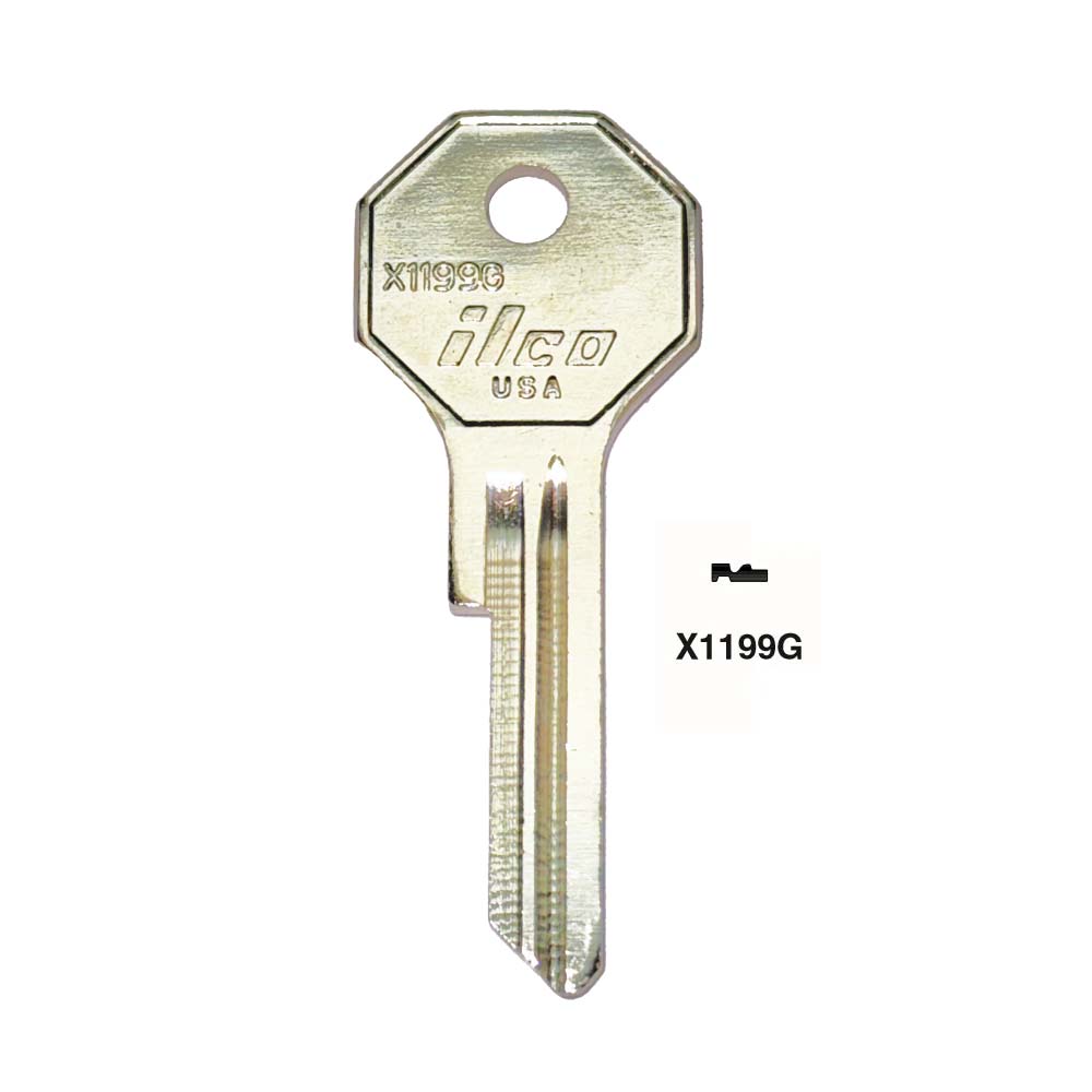 Chrysler Dodge Key Blank - BAS-3 / X1199G