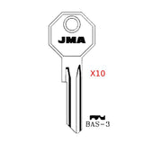 Chrysler Dodge Key Blank - X1199G/ BAS-3 (Packs of 10) - Discontinue