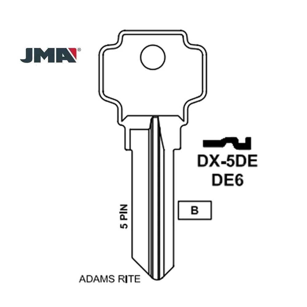 MD17 5-Pin Dexter Commercial & Residential Key Blank - DE6 BR / DX-5D