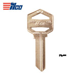 ILCO EZ1-BR Import Lockset Key Blank - Brass