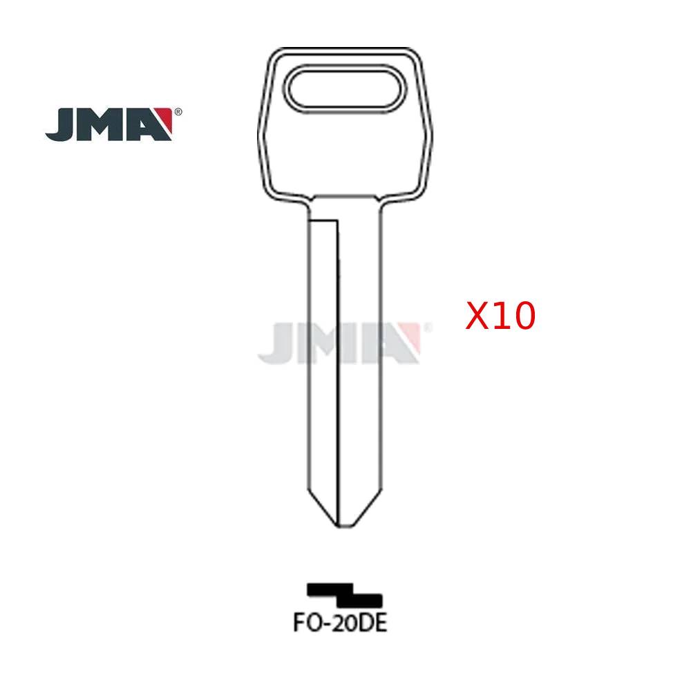 JMA FO-20DE Ford / Lincoln / Mercury / Mazda H54 Metal Key (Pack of 10)