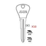 Ford Key Blank - H65 / FO-9D (Packs of 10)