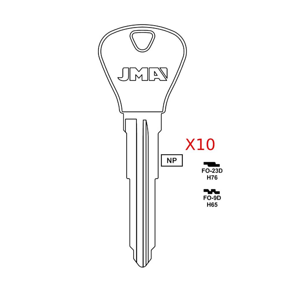 Ford Mercury International Key Blank - H76 / FO-23D  (Packs of 10)