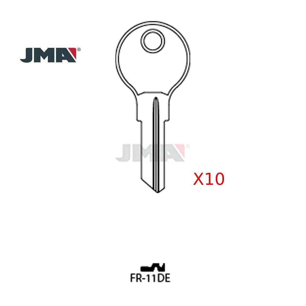 JMA FR-11DE / FR2 / L54G 6-Wafer Fort CompX Brass Key (Pack of 10)