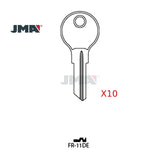 JMA FR-11DE / FR2 / L54G 6-Wafer Fort CompX Brass Key (Pack of 10)