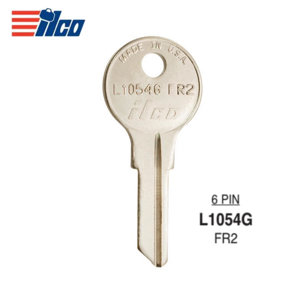 ILCO L1054G / FR2 Fort CompX Brass Key - 6 Pin Or Disc