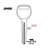 Honda Acura Key Blank - HD103 / HOND-16DE (Packs of 10)