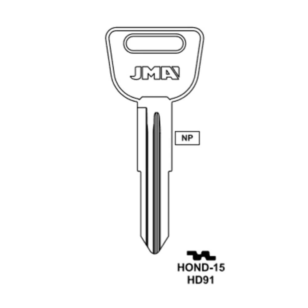 Honda Acura Key Blank - HD91 / HOND-15