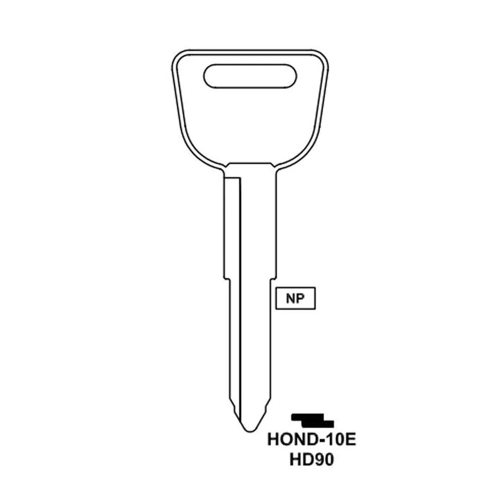 Honda Acura Key Blank - HD90 / HOND-10E