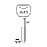 Honda Key Blank - HD114 / HOND-33