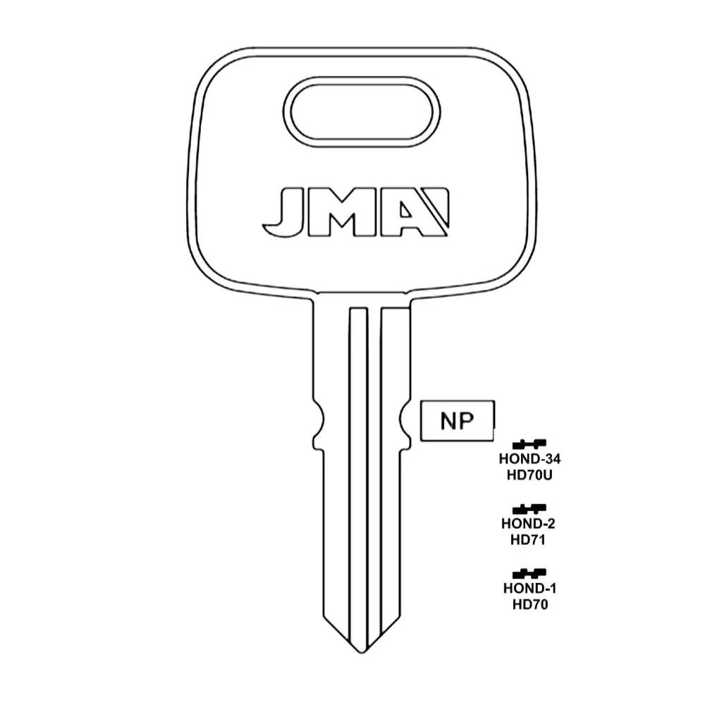 Honda Key Blank - HD70 / HOND-1