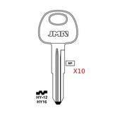 Hyundai Kia Key Blank - HY16 / HY-12 (Packs of 10)