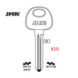 Hyundai Kia Key Blank - HY17 / HY-11 (Packs of 10)