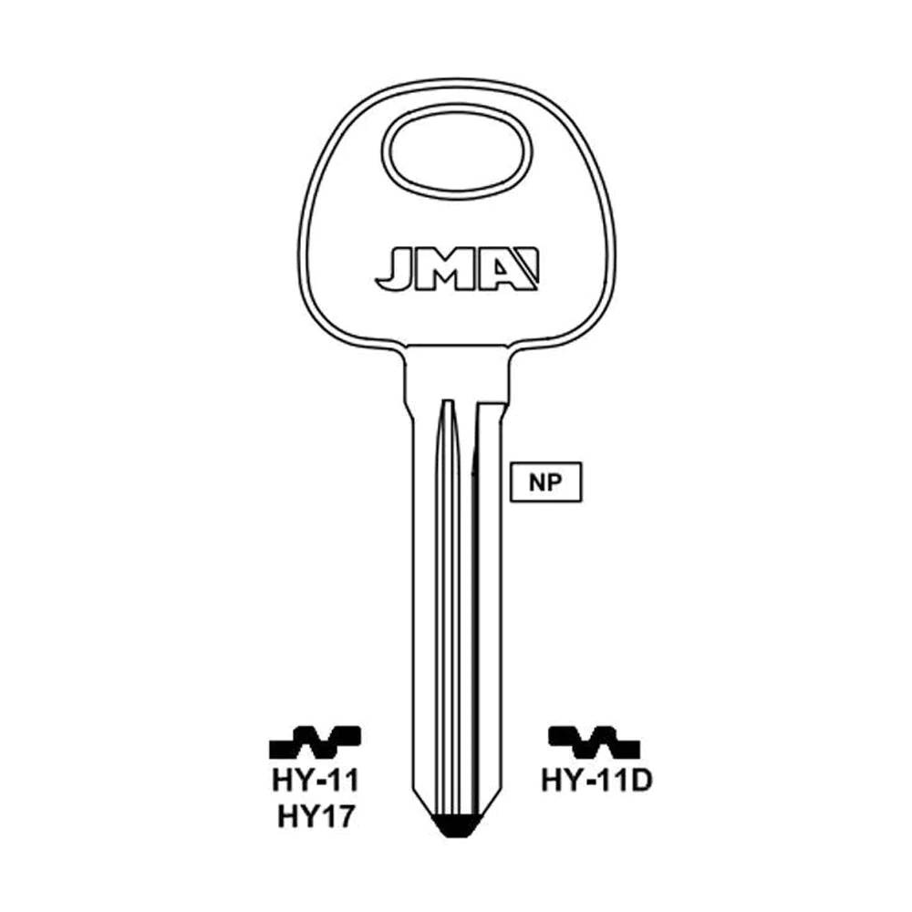 Hyundai Kia Key Blank - HY17 / HY-11