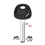 Hyundai Key Blank - HY18RP / HY-19.P3 (Packs of 5)