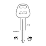 Hyundai Mitsubishi Key Blank - HY5 / HY-3D