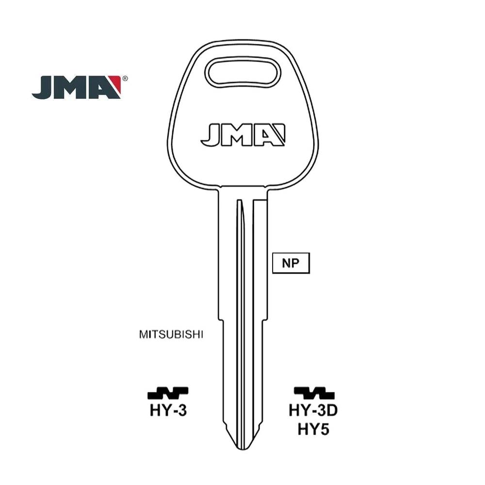 Hyundai Mitsubishi Key Blank - HY5 / HY-3D