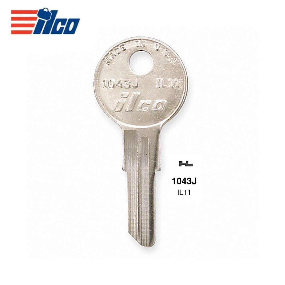 1043J Commercial & Residential Key Blank - TIM-1D /  IL11 (Packs of 10)