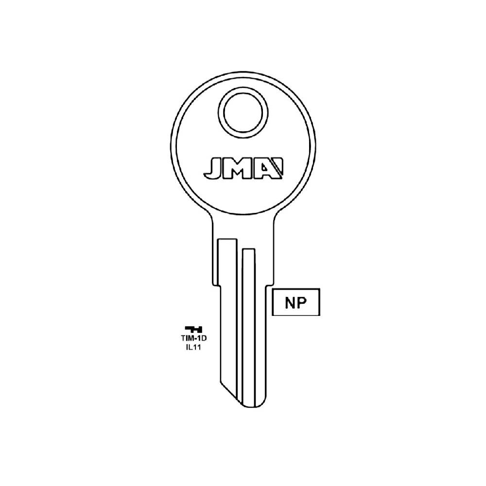 1043J Commercial & Residential Key Blank - IL11 / TIM-1D