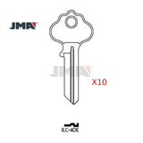 JMA ILC-4DE / IN3 / IN36 Ilco 5-Wafer Cabinet Key Brass (Pack of 10)