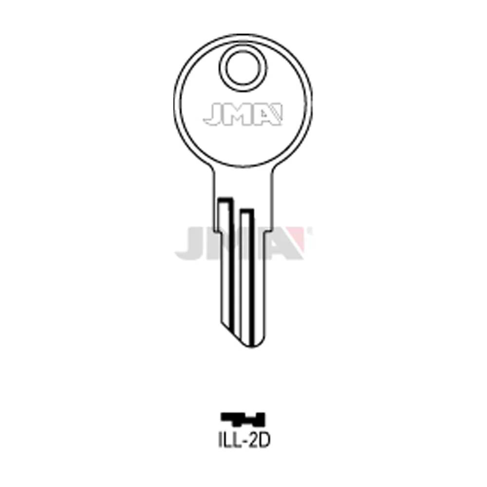 JMA ILL-2D / IL9 / 1043B Illinois Cabinet Key - Nickel