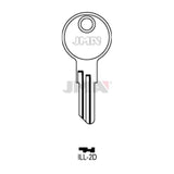 JMA ILL-2D / IL9 / 1043B Illinois Cabinet Key - Nickel