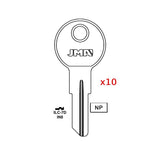 1054B Commercial & Residencial Key Blank - IN8 / ILC-7D (Packs of 10)