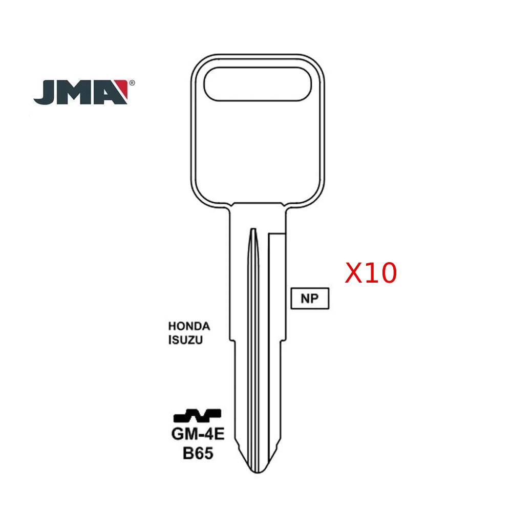 Isuzu Key Blank - B65 / GM-4E (Packs of 10)