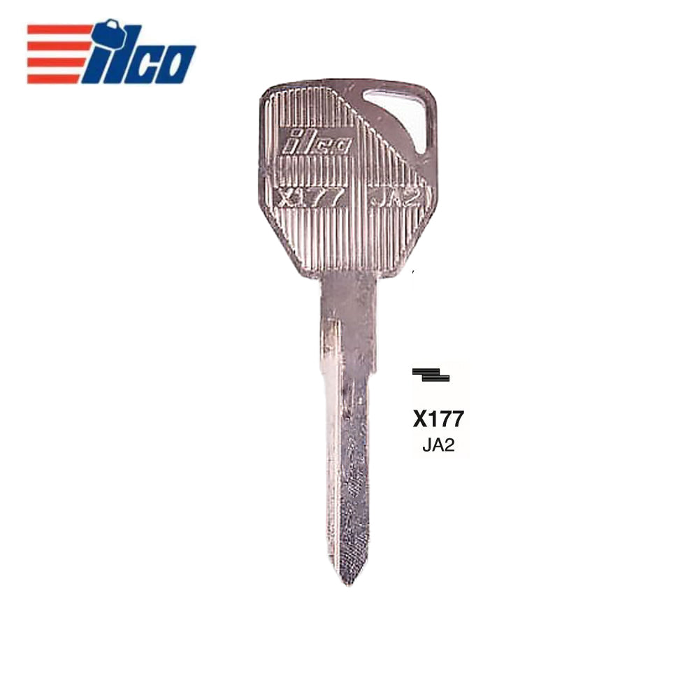 Jaguar Key Blank - JA2 (Packs of 10)