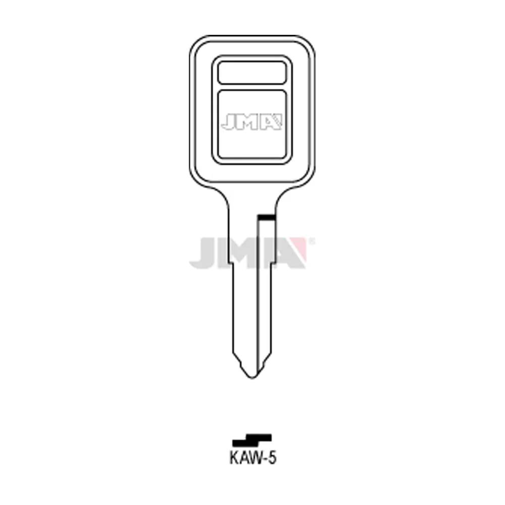 JMA KAW-5 / KW12 Kawasaki Motorcycle Double Sided 6 Cut Key Blank