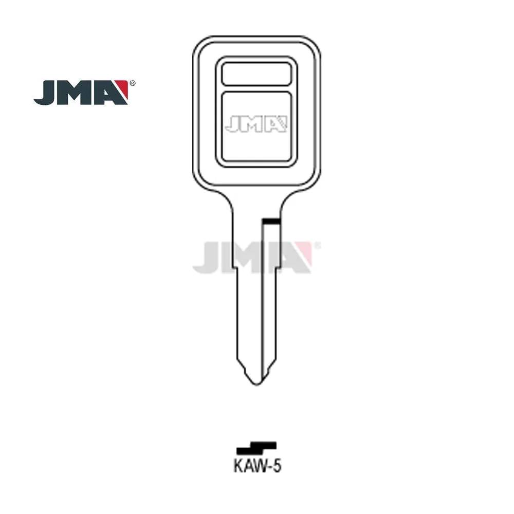 JMA KAW-5 / KW12 Kawasaki Motorcycle Double Sided 6 Cut Key Blank