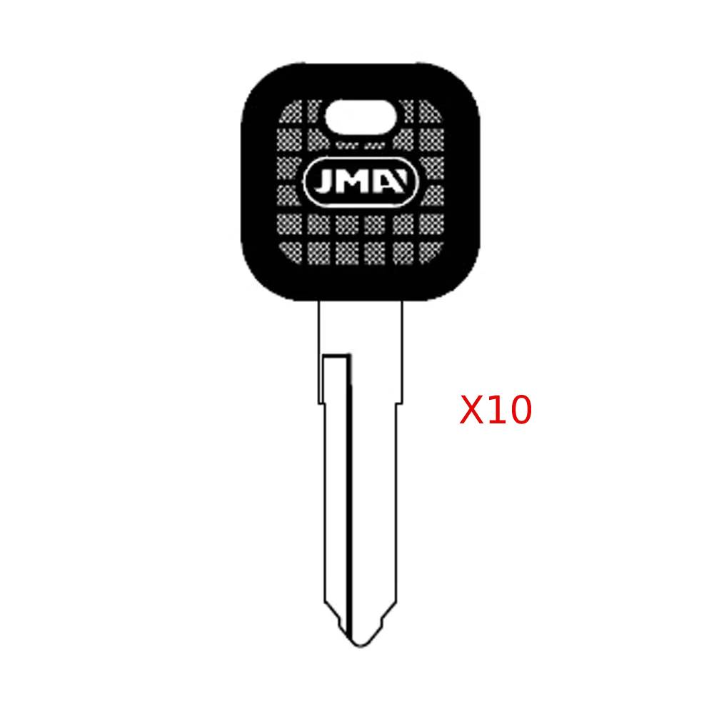 JMA KAW-6D-P/ KW14R Kawasaki Motorcycle Key - Plastic Head (Pack of 10)