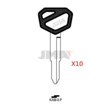 JMA Kawasaki Motorcycle Key Blank - KAW-9P / KW16-P / X91 / X105 (Pack of 10)