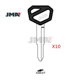 JMA Kawasaki Motorcycle Key Blank - KAW-9P / KW16-P / X91 / X105 (Pack of 10)