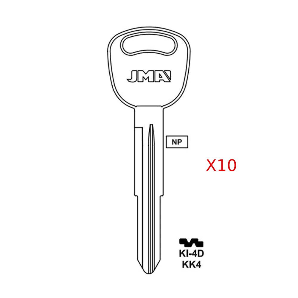 Kia Key Blank - KK4 / KI-4D (Packs of 10)