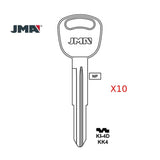 Kia Key Blank - KK4 / KI-4D (Packs of 10)