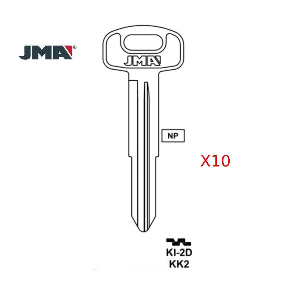 Kia Key Blank - KK2 / KI-2D  (Packs of 10)